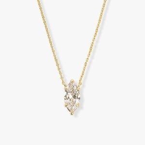 Melinda Maria - Baby Monarch Marquis Necklace - Gold